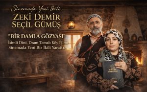Bir Damla Gözyaşı isimli dini, dram temalı köy filmi sinemada yeni bir ikili yarattı.