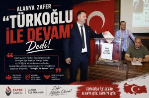 Alanya Zafer “Türkoğlu ile devam ” dedi