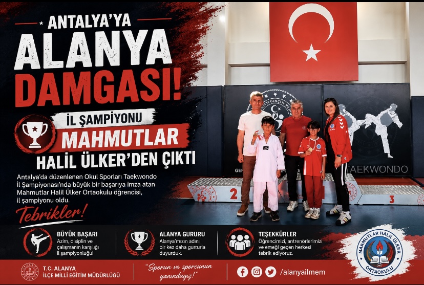Antalya’ya Alanya Damgası: İl Şampiyonu Mahmutlar Halil Ülker’den Çıktı