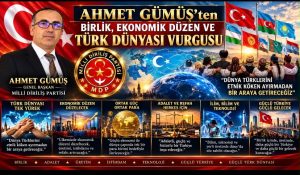 Ahmet Gümüş’ten Birlik, Ekonomik Düzen ve Türk Dünyası Vurgusu