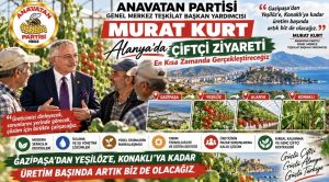 Murat Kurt’tan Alanya’nın Üreticilerine Ziyaret Mesajı: “Gazipaşa’dan Yeşilöz’e, Konaklı’ya Kadar Üreticimizin Yanında Olacağız”